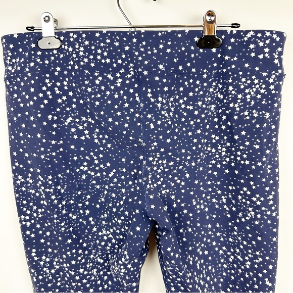L.L. Bean Star Print Navy Leggings Size XL - Picture 8 of 9
